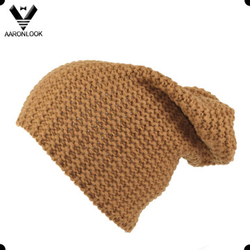 30% lã 70% acrílico homens malha chapéu longo beanie